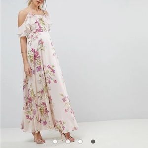 ASOS Maternity Floral Print Maxi Dress